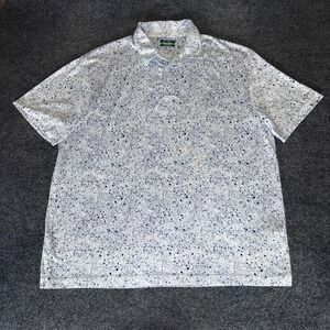 Ben‎ Hogan Polo Shirt Mens 2XL Blue Performance Golf Short Sleeve Activewear